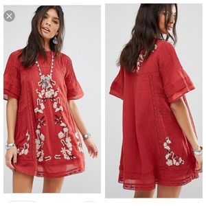 Free People Perfectly Victorian Mini Dress Medium
